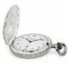 Gents 48mm Pewter Antique Rhodium Plated "Golf" Swiss Quartz Pocket Watch image 4