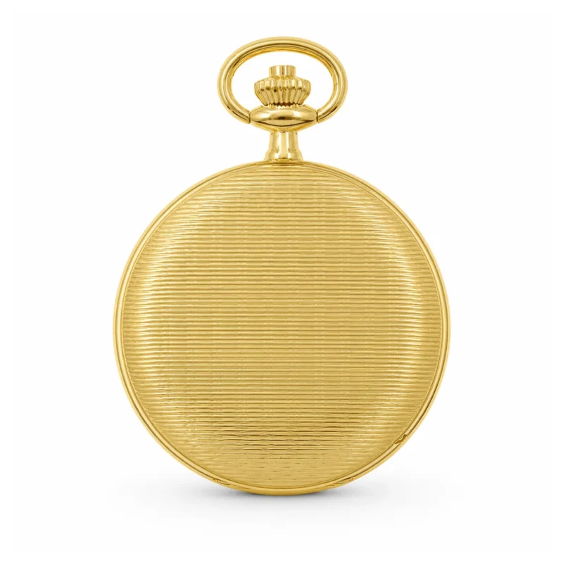 Gents 41mm Gold Plated Swiss Quartz Pocket Watch