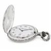 Gents 48mm Pewter Antique Rhodium Plated "Equestrian" Swiss Quartz Pocket Watch image 4