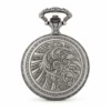 Gents 48mm Pewter Antique Rhodium Plated "Sailing Boat" Swiss Quartz Pocket Watch image 2