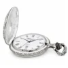 Gents 48mm Pewter Antique Rhodium Plated "Sailing Boat" Swiss Quartz Pocket Watch image 3