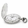 Gents 48mm Pewter Antique Rhodium Plated "Truck" Swiss Quartz Pocket Watch image 3