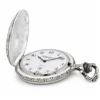 Gents 48mm Pewter Antique Rhodium Plated "Truck" Swiss Quartz Pocket Watch image 4