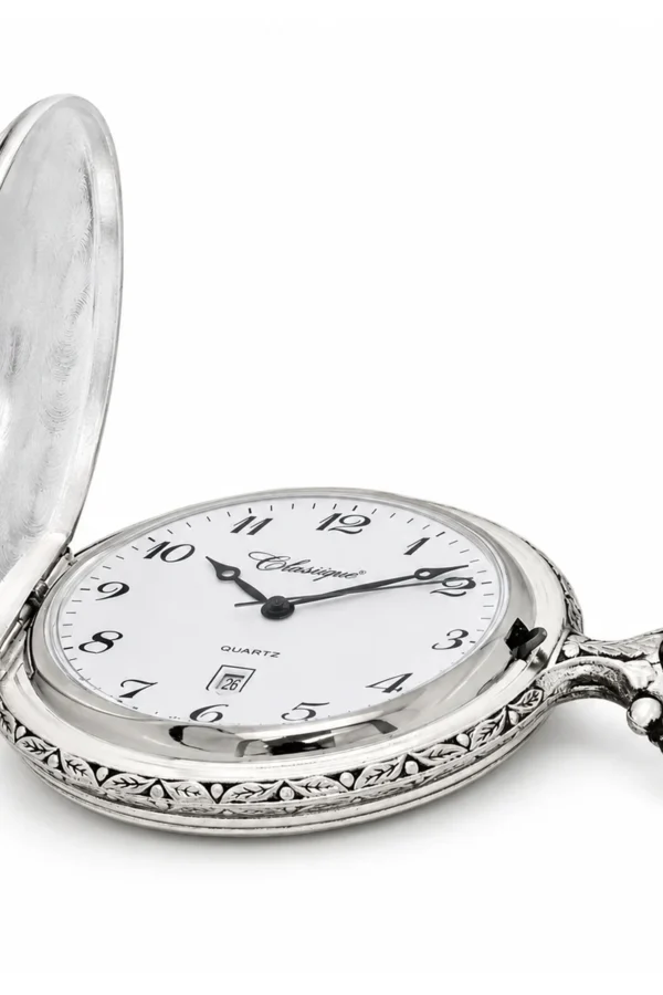Gents 48mm Pewter Antique Rhodium Plated "Truck" Swiss Quartz Pocket Watch image 4 Gents 48mm Pewter Antique Rhodium Plated "Truck" Swiss Quartz Pocket Watch image 4