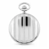Gents 48mm Rhodium Plated Swiss Quartz Pocket Watch image 2