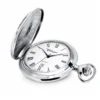 Gents 48mm Rhodium Plated Swiss Quartz Pocket Watch image 3