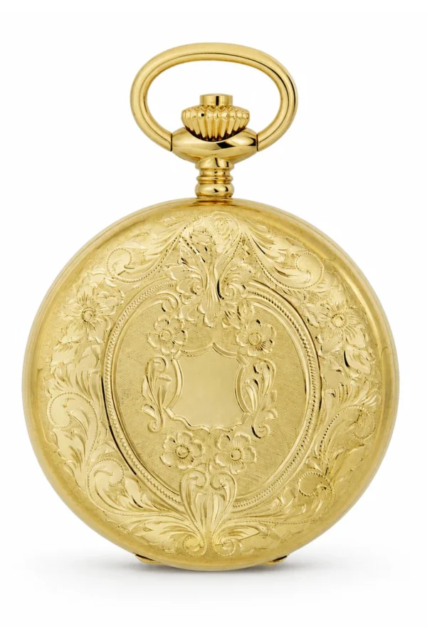 Gents 49mm 18ct. Solid Gold Swiss Quartz Pocket Watch image 1 Gents 49mm 18ct. Solid Gold Swiss Quartz Pocket Watch image 1