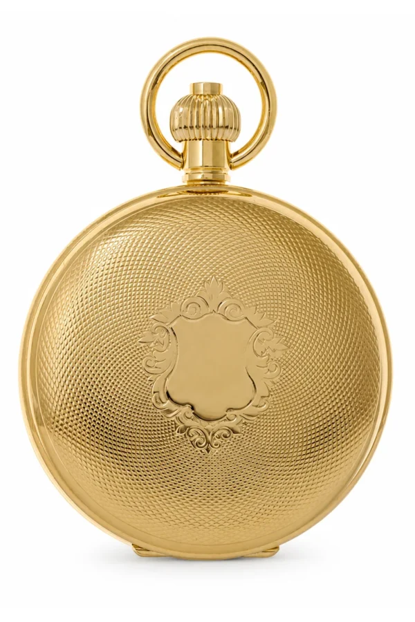 Gents 49mm Gold Plated Mechanical Skeleton Swiss Made Pocket Watch image 3 Gents 49mm Gold Plated Mechanical Skeleton Swiss Made Pocket Watch image 3