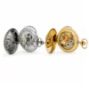 Gents 49mm Gold Plated Mechanical Stainless Steel Swiss Movement Pocket Watch image 2