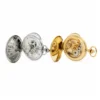 Gents 49mm Gold Plated Stainless Steel Skeleton Swiss Made Pocket Watch image 2