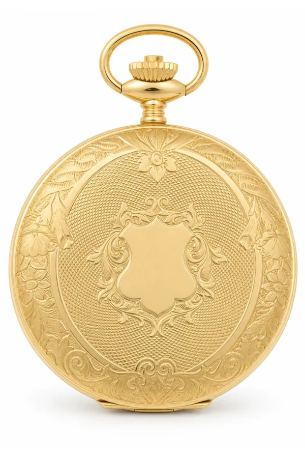 Gents 49mm Gold Plated Swiss Quartz Pocket Watch image 1
