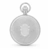Gents 49mm Rhodium Plated Skeleton Mechanical Pocket Watch image 2