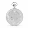 Gents 49mm Rhodium Plated Swiss Quartz Pocket Watch image 2