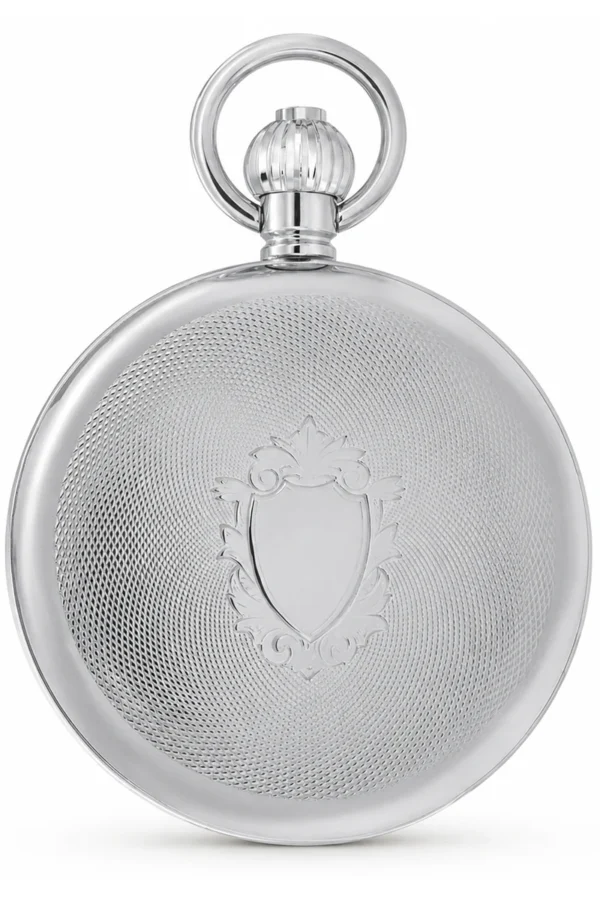 Gents 49mm Stainless Steel Skeleton Mechanical Pocket Watch image 3 Gents 49mm Stainless Steel Skeleton Mechanical Pocket Watch image 3