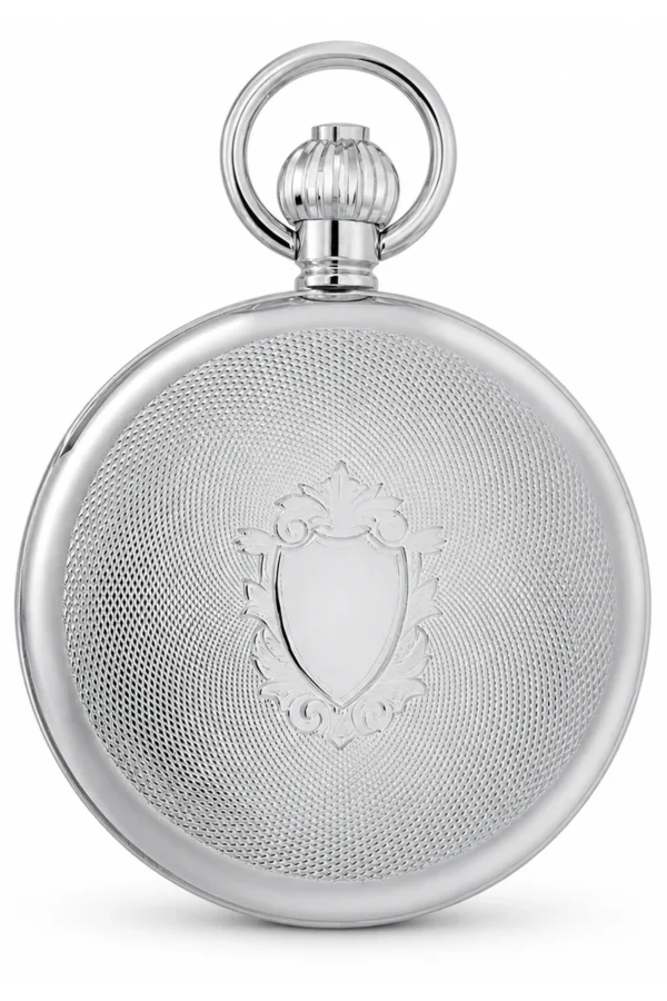Gents 49mm Stainless Steel Skeleton Mechanical Pocket Watch image 1 Gents 49mm Stainless Steel Skeleton Mechanical Pocket Watch image 1