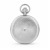 Gents 49mm Stainless Steel Skeleton Mechanical Pocket Watch image 2