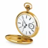 Gents 51mm Gold Plated Swiss Made Mechanical Pocket Watch image 3