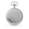 Gents 51mm Rhodium Plated Swiss Made Mechanical Pocket Watch image 1