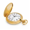 Vintage Antique 41mm Gold Plated Horse Swiss Quartz Pocket Watch image 2