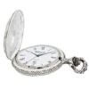 Gents 48mm Pewter Antique Rhodium Plated "Fisherman" Swiss Quartz Pocket Watch AU image 3