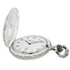 Gents 48mm Rhodium Plated Opera Enamel Swiss Quartz Pocket Watch AU image 4