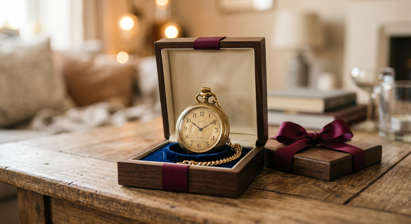 Pocket watch gift presentation